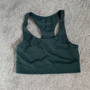 Girlfriend collective paloma bra — moss green